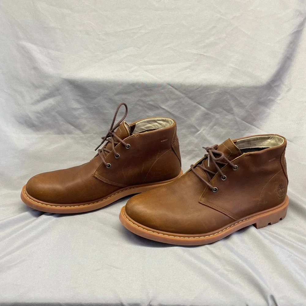 Timberland Earthkeepers Larchmont II Waterproof Chukka Boots Brown Men 7 Dadcore